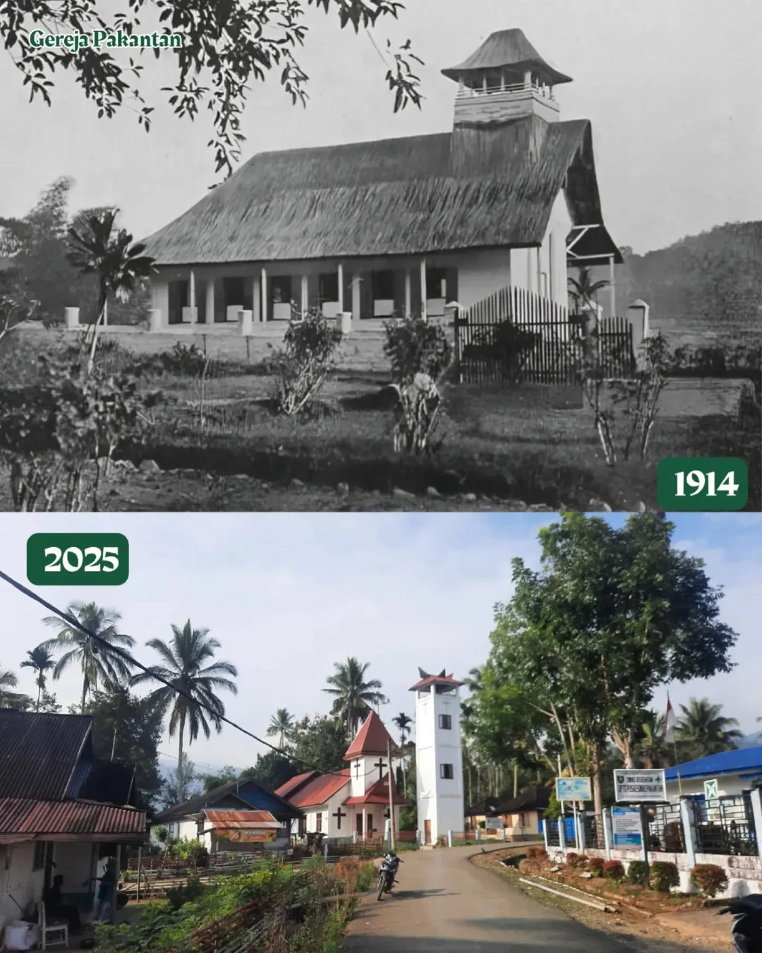 Gereja Pakantan, 1914 dan 2025